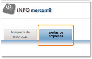 Accede a la pestaa Alertas de empresas
